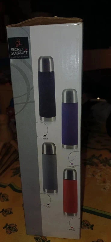 Garrafa térmica nova violeta em aço inoxidável – photo 2